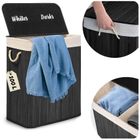 Massido, bambusowy kosz na pranie z pokrywą, 100l