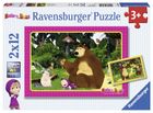 Masza i Niedźwiedź, puzzle 2w1, 24 elementy
