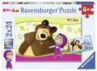 Masza i Niedźwiedź, puzzle 2w1, 48 elementów