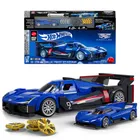 Mattel Brick Shop, Hot Wheels, Speed Series Cadillac Project GTP Hypercar, klocki, 236 elementów