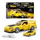 Mattel Brick Shop, Hot Wheels Speed Series, Honda S2000, klocki, 257 elementów