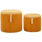 Mauro Ferretti, Bolzano, zestaw puf ze schowkiem, średnica 38 cm, średnica 32 cm