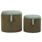 Mauro Ferretti, Bolzano, zestaw puf ze schowkiem, średnica 38 cm, średnica 32 cm