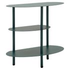 Mauro Ferretti, Saturn, stolik nocny, metalowy, morski, 49,5-27,5-49,5 cm