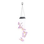 Maximex, lampa solarna wisząca, motyle LED, dzwonek wietrzny, 78 cm