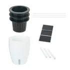 Maximex, zestaw trzech doniczek z systemem nawadniania, 13 cm