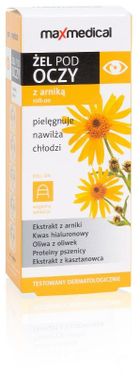 Maxmedical, roll on, żel z arniką, 15 ml