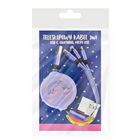 MCD, brelok z kabelkami do ładowania, fioletowy, 3w1