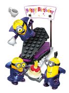 Mega Bloks, Minionki, Wampirza niespodzianka urodzinowa, klocki, 69 elementów