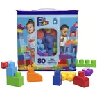 MEGA Bloks, Torba niebieska, klocki, 80 elementów