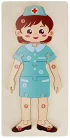 Mega Creative, Pielęgniarka, układanka drewniana