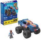 MEGA Hot Wheels, Monster Truck Race Ace, Kaskaderska sztuczka, klocki, 80 elementów