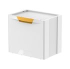Meliconi, kosz na śmieci do segregacji Ecocubes 22 L, żółty
