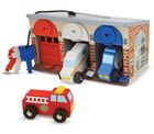 Melissa & Doug, garaż z trzema samochodami ratunkowymi i kluczami