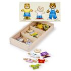 Melissa & Doug, Misie, puzzle drewniane