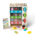 Melissa & Doug, Snack to Go, drewniany automat z przekąskami, 19 elementów