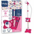 MeMe, mikrofon sceniczny ze statywem, różowy