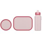 Mepal, Campus, lunchbox, bidon i pojemnik na owoce, zestaw, Cool Pink