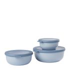 Mepal, Cirqula, zestaw 3 misek, okrągła, Nordic Blue, 350+750+1250 ml