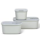 Mepal, EasyClip, zestaw 3 pojemników na żywność, Nordic White, 450+450+1000 ml