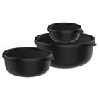 Mepal, Lumina 2.0, zestaw pojemników, Nordic Black, 250 ml + 750 ml + 1500 ml