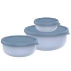 Mepal, Lumina 2.0, zestaw pojemników, Nordic Blue, 250 ml + 750 ml + 1500 ml