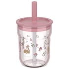 Mepal, Mio, Fairy Garden, szklanka dziecięca ze słomką, 12m+, 250 ml