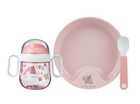 Mepal, Mio, Flowers & Butterflies, zestaw obiadowy dziecięcy, 3 szt.