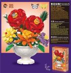 Merkpol, Kwiaty w wazonie, klocki konstrukcyjne, 505 elementów