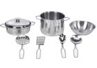 Merkpol, Mali Kucharze, zestaw naczyń metalowych, 8 elementów