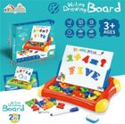 Merkpol, tablica magnetyczna do rysowania, z literkami i cyferkami, 2w1