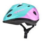 Meteor, kask rowerowy, S 48-52 cm, Apper, miętowy/różowy