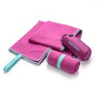 Meteor, ręcznik szybkoschnący, bakłażanowy, rozmiar M, 50-90 cm