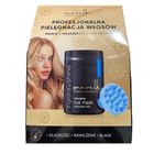 Mevelle Professional, Hydra & Shine, zestaw: maska do włosów, 900 ml + masażer do skóry głowy