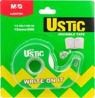 M&G, Invisible, taśma klejąca z podajnikiem, 12 mm x 30m