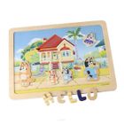 Micki, Bluey, dwustronna tablica magnetyczna, zestaw z literkami i obrazkami