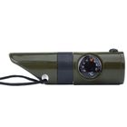 Mil-tec, gwizdek survivalowy 6w1, zielony, 16328401