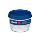 Milan, lunchbox, okrągły, niebieski, 0,5l