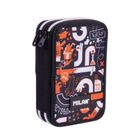 Milan, piórnik rozkładany, podwójny, z wyposażeniem, Fingers