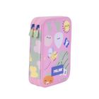 Milan, piórnik rozkładany,podwójny, z wyposażeniem, Green&Grow