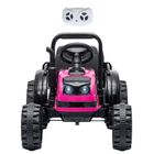 Milly Mally, Farmer, traktor na akumulator z przyczepą, różowy