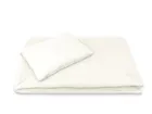 MimiNu, 2-częściowy komplet pościeli z wypełnieniem, całoroczny, muślin bawełniany, śmietanka, 60-70 cm + 40-30 cm