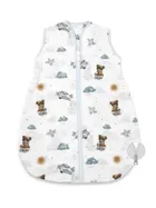 MimiNu, Avi, Misie, śpiworek bawełniany, błękit, TOG 0.5, 74 cm, 3-9m