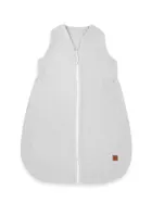 MimiNu, Avi, muślinowy śpiworek na suwak, szary, letni, TOG 0.5, 3-12m