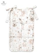 MimiNu, Baletnica, przybornik pionowy na łóżeczko z falbanką, pudrowy róż