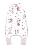 MimiNu, Baletnica, śpiworek do spania z nogawkami, róż, letni, TOG 0.5, rozmiar S, 1-2.5 l