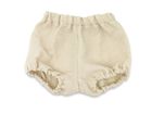 MimiNu, Bloomersy, muślinowe majtki na pieluchę, ciepły beż, rozmiar S, 0-1 l.