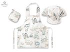 MimiNu by Kieczmerski, zestaw małego kucharza, bawełna, zoo na rowerach, nugat