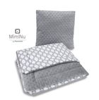 MimiNu, Chmurki, 2-częściowy komplet pościeli, szary, 75-100 cm