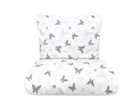 MimiNu, Junior, Butterfly, 2-częściowy komplet pościeli, 140-200 cm + 70-80 cm